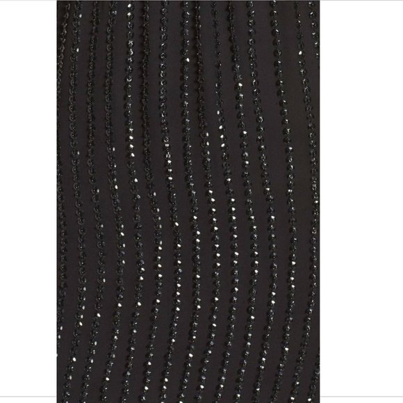 NEW $250 Adrianna Papell Sequin Mesh‎ Blouson Dress in Black [SZ 6 ] - Picture 7 of 8